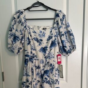 Vince Camuto Blue & White Dress